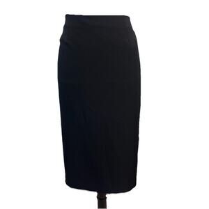 Kasper Skirt size 12 Classic Black Straight Knee Career Suit Professional Slim